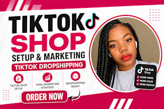 tiktok shop setup, fix tik tok shop marketing, tiktok ads tiktok dropshipping