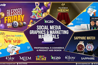 design eyecatching social media and marketing materials