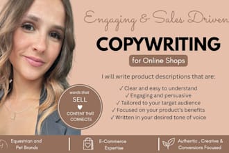 write engaging product descriptions for shopify and etsy