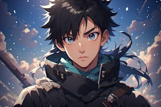 draw a character in manga style for you