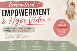 create a custom confidence pep talk based on your goals