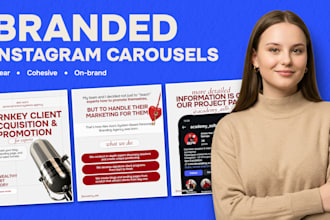 design branded instagram carousel posts