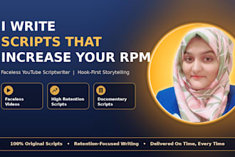be your youtube faceless scriptwriter