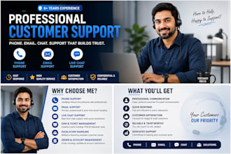 provide customer support via email phone and chat