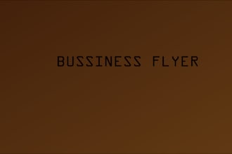 create a custom flyer for your business