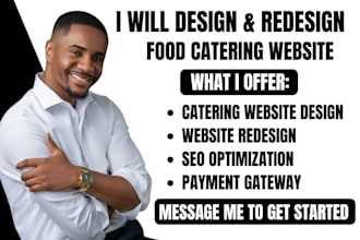 food catering website restaurant website cafe, food delivery, food truck website