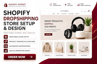 setup automated shopify dropshipping store shopify website shopify dropshipping