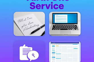 do handwriting to typing, data entry and article writing