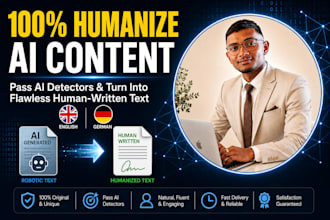 translate, edit, proofread, and humanize chatgpt ai content in german