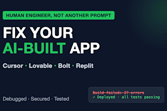 fix your ai generated vibe coded app from cursor, lovable or bolt