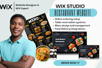 design restaurant website wix website wix editor wix studio