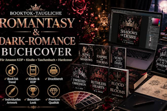 gestalte ein booktok taugliches romantasydarkromance cover