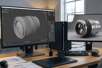 do realistic 3d product modelling and rendering