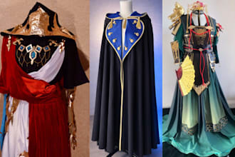 do fabric cosplay costume sewing pattern cloth design anime cosplay commission