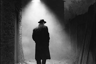 unique noir, horror and dark comic book art and illustration