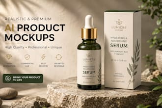 create realistic ai product mockup designs for your brand