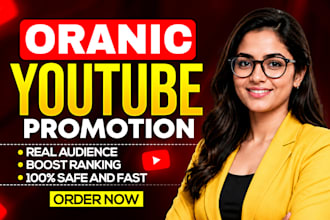 organic youtube video promotion for channel monetization