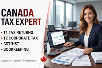 prepare canadian tax return and bookkeeping