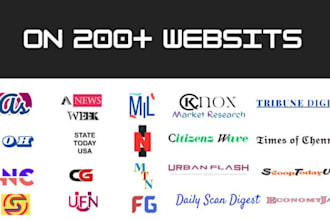distribute your press release on 200 websites with do follow links