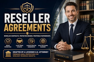 prepare an authorized reseller contract to protect your brand