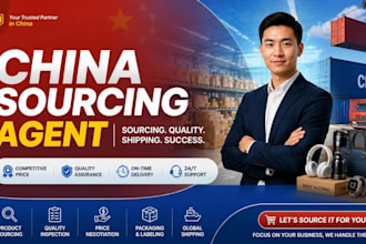 be your china sourcing agent and supplier research expert