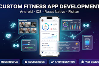 develop your health and fitness app, gym or workout tracker