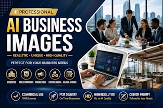 create realistic ai business stock images for commercial use