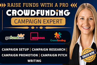 create crowdfunding campaign creation on kickstarter indiegogo and gofundme