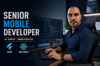 develop scalable enterprise grade mobile apps in flutter or react native