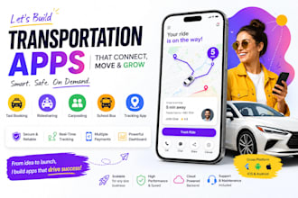 build taxi booking app rideshare app carpooling app schoolbus app tracking app