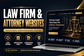 design a professional law firm or attorney website