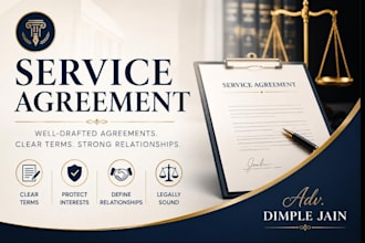 draft a professional service agreement for global business