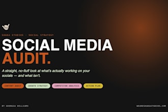 audit your social media and provide actionable growth tips