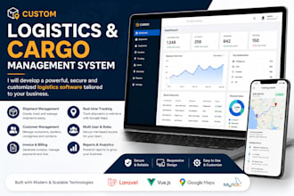 develop a cargo management system with laravel and vuejs