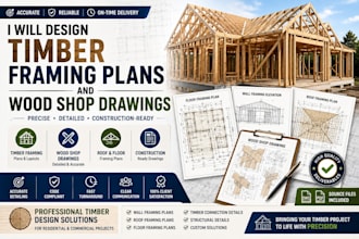 design timber framing plans and wood shop drawings