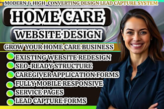 home care website, elderly care website, home care agency, caregiver website