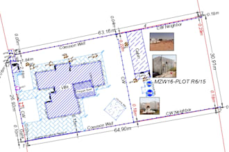 created a professional and  2d site plan using autocad