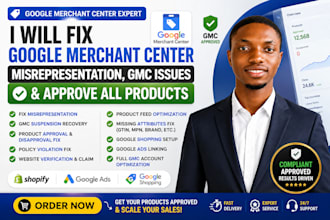 fix google merchant center misrepresentation gmc suspension approve all products