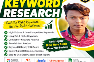 do SEO keyword research for website,blog, youtube google ads