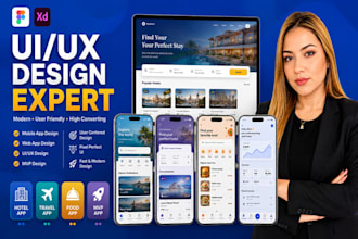 design UI UX design, mobile app using figma, website UI UX