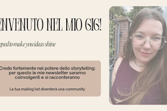 scrivo newsletter ed email narrative coinvolgenti per la tua community