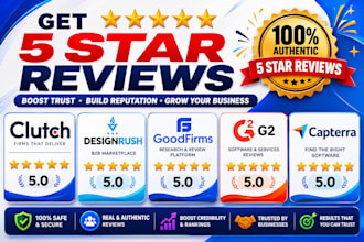 do gmb, g2, clutch, bbb, capterra, facebook or any website review
