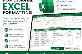 format and organize you excel files