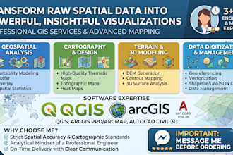 perform geospatial analysis and mapping using gis tools