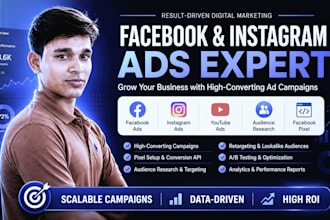 set up profitable facebook ads instagram marketing and youtube video ads