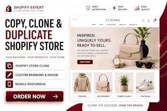 copy, clone and duplicate shopify store with your branding