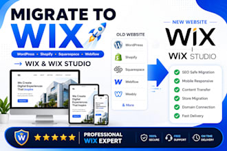 migrate your website to wix or wix studio without losing SEO and design
