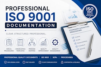 create professional iso quality documents, work instructions and procedures