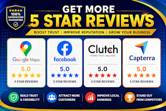 do google maps, facebook, g2, capterra, clutch or website review