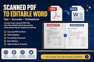 convert scanned PDF to editable word accurately